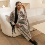 Snakeskin Pants and Shirt Set