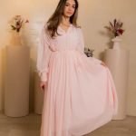 Pink Button Down Dress