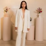 Cream Suit Blazer and Pants